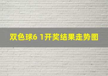 双色球6 1开奖结果走势图